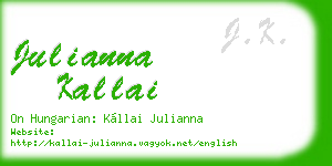julianna kallai business card